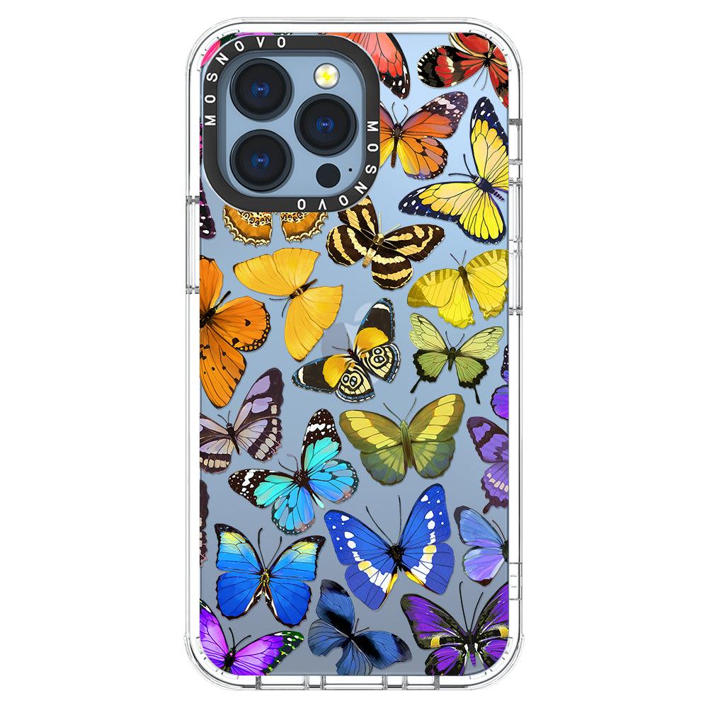 Rainbow Butterfly Phone Case - iPhone 13 Pro Case - MOSNOVO