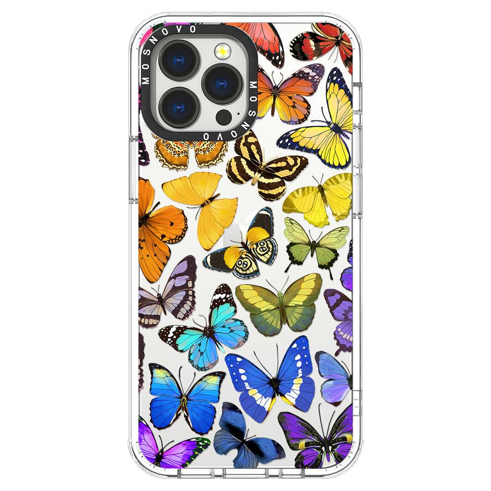 Rainbow Butterfly Phone Case - iPhone 13 Pro Max Case - MOSNOVO