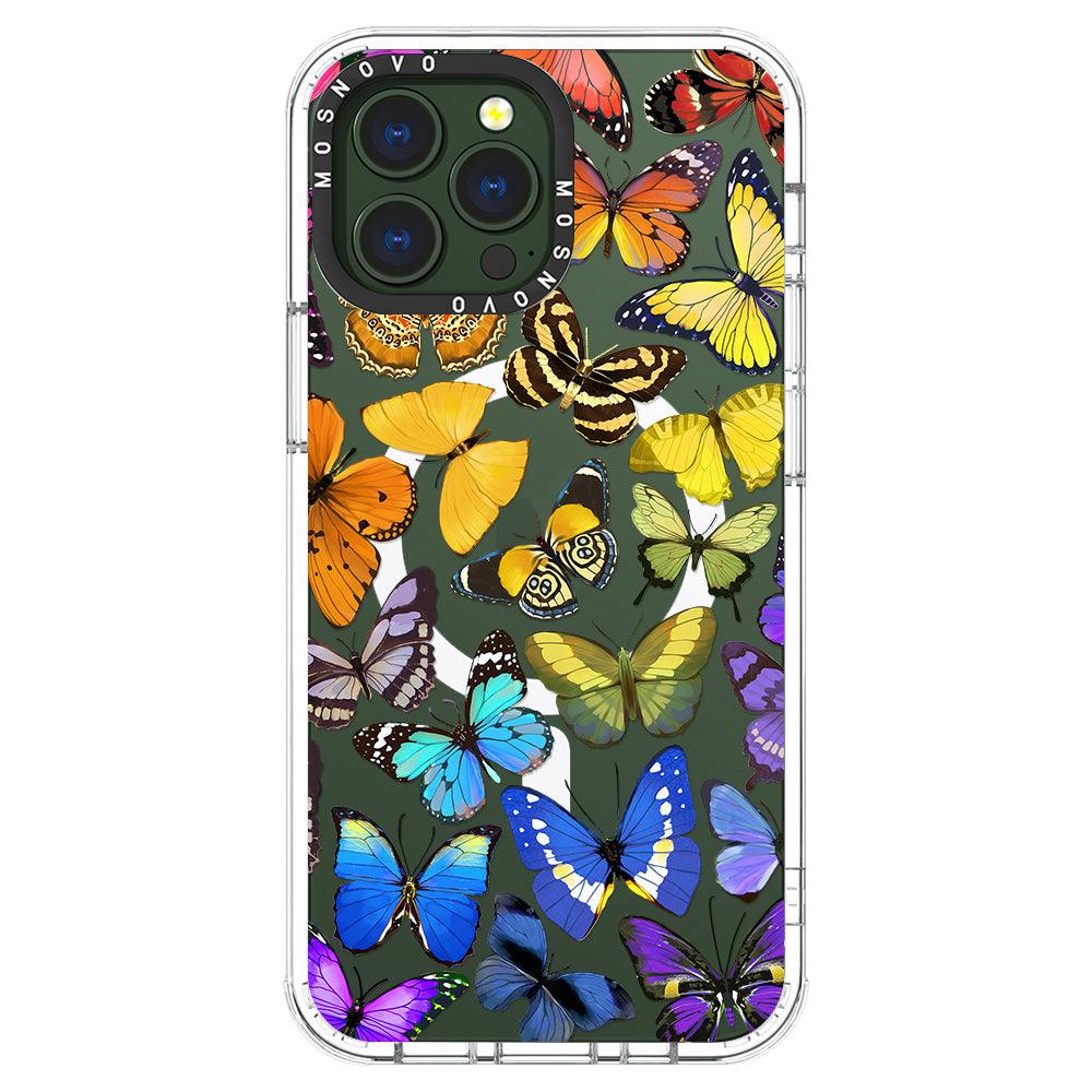 Rainbow Butterfly Phone Case - iPhone 13 Pro Max Case - MOSNOVO