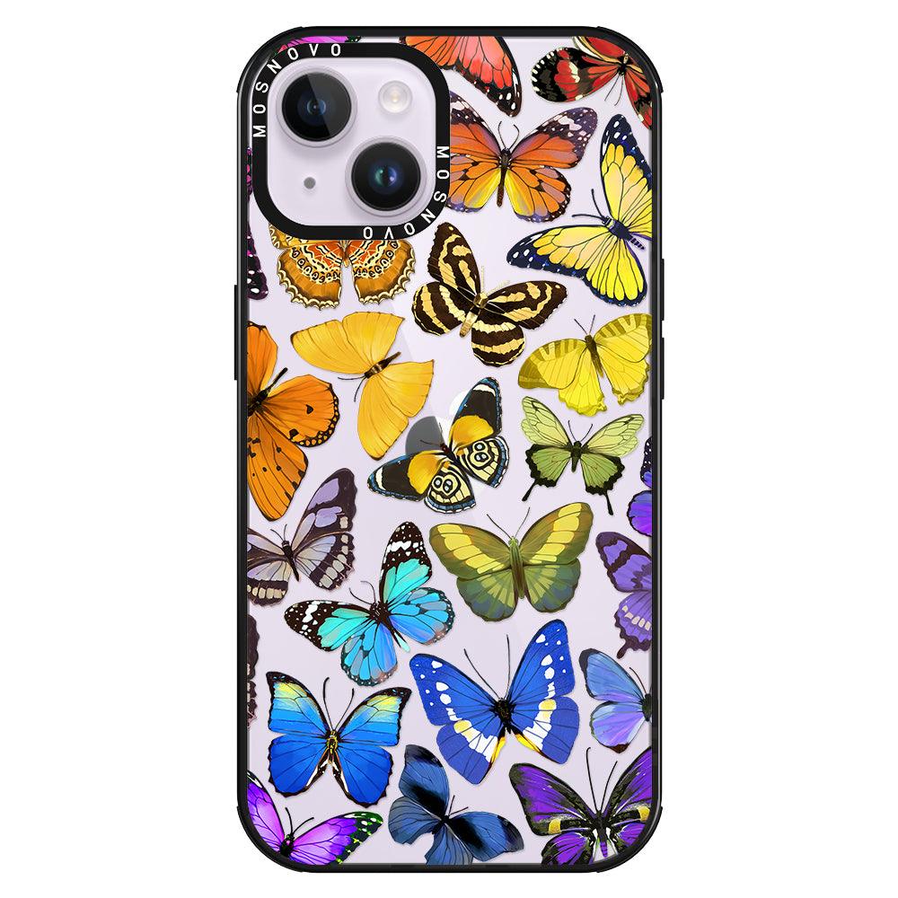Rainbow Butterfly Phone Case - iPhone 14 Case - MOSNOVO
