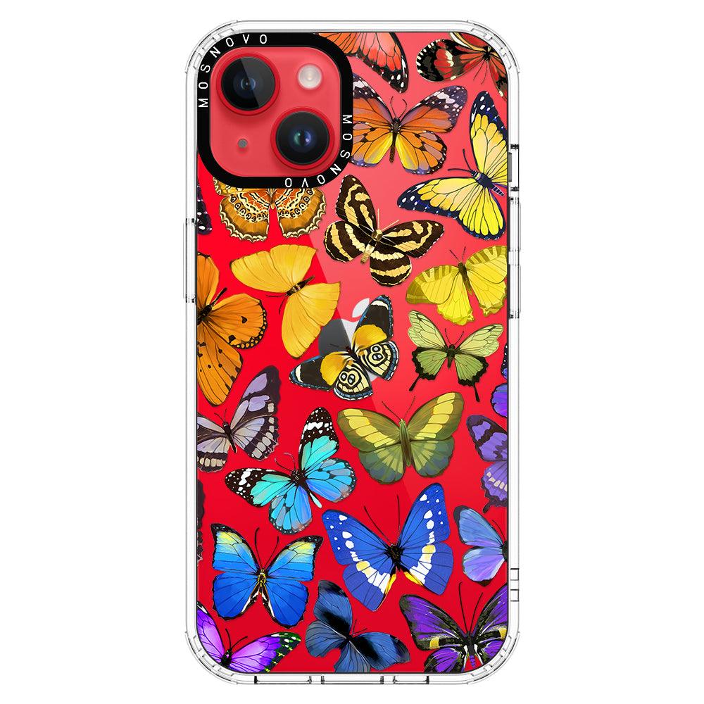 Rainbow Butterfly Phone Case - iPhone 14 Case - MOSNOVO