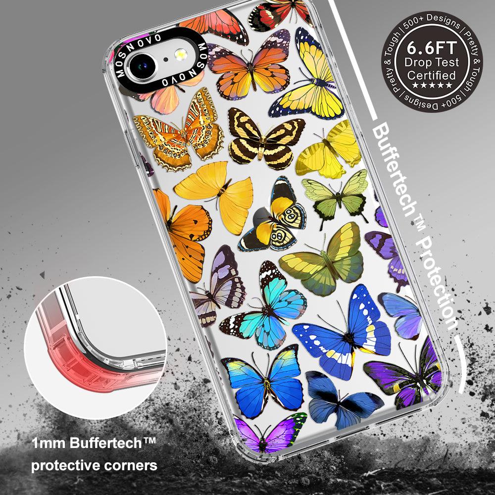 Rainbow Butterfly Phone Case - iPhone 7 Case - MOSNOVO