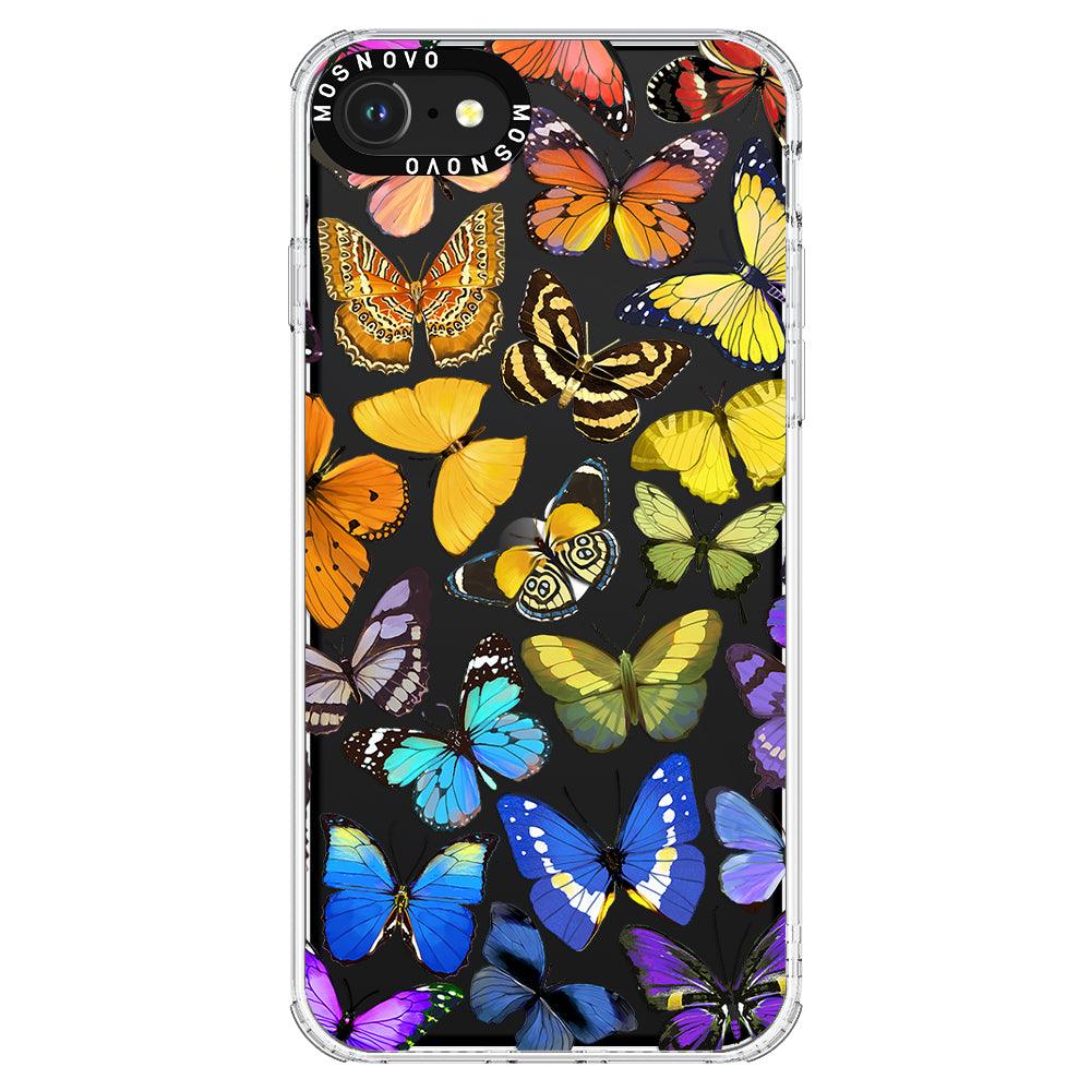 Rainbow Butterfly Phone Case - iPhone SE 2022 Case - MOSNOVO