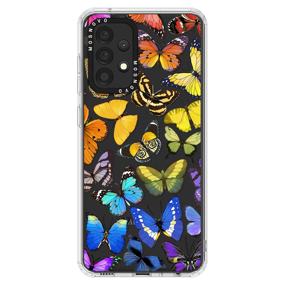 Rainbow Butterfly Phone Case - Samsung Galaxy A52 & A52s Case - MOSNOVO