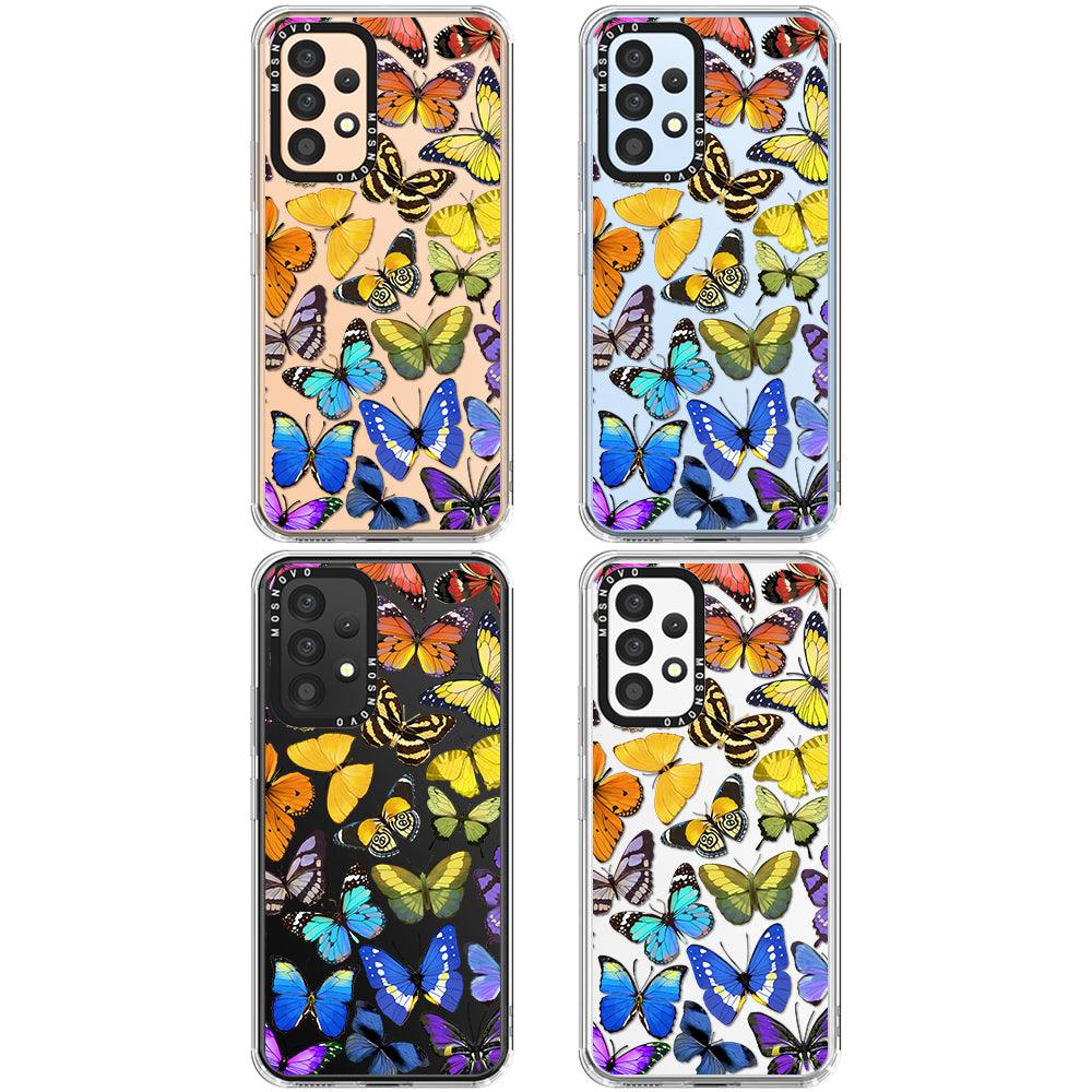 Rainbow Butterfly Phone Case - Samsung Galaxy A53 Case - MOSNOVO