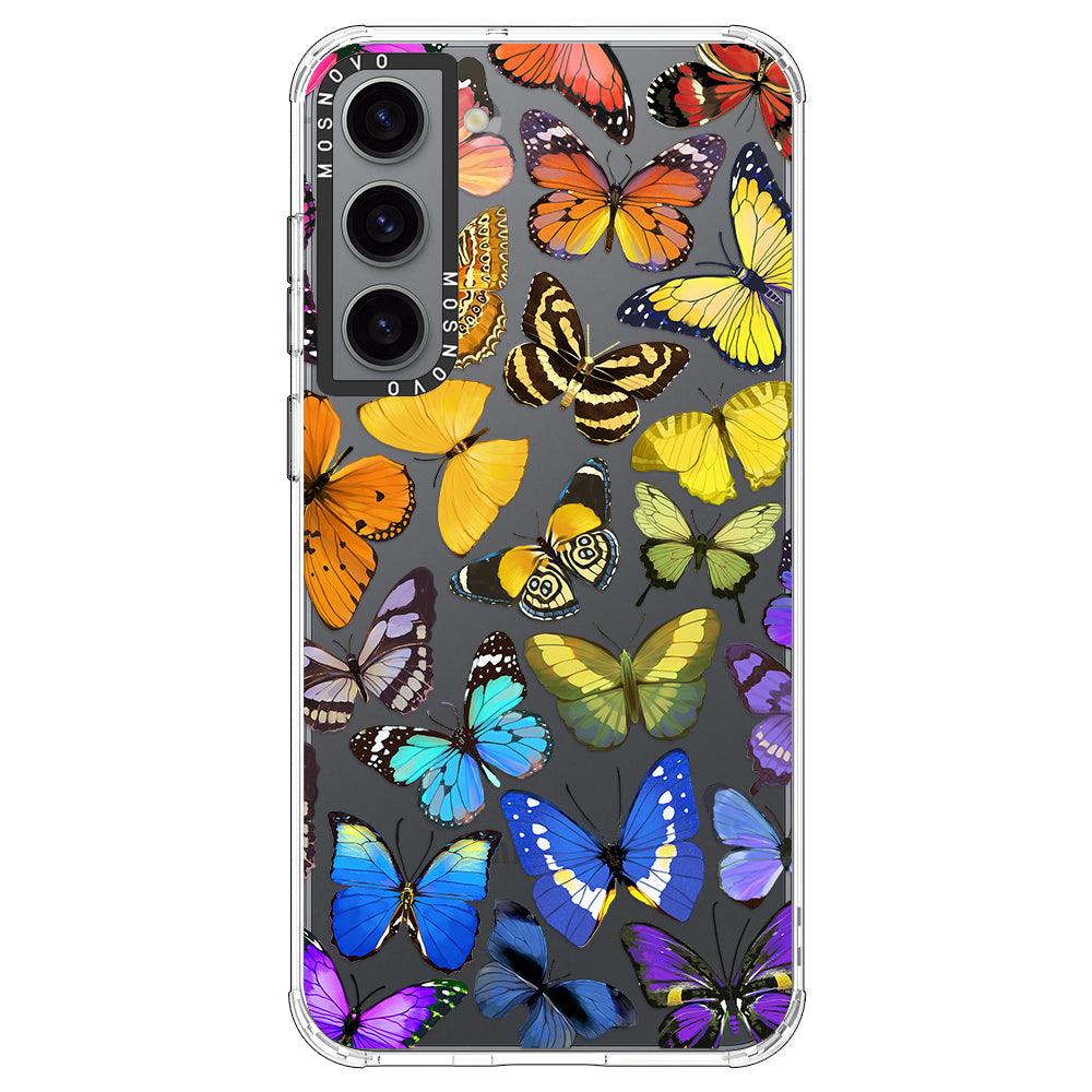 Rainbow Butterfly Phone Case - Samsung Galaxy S23 Plus Case - MOSNOVO