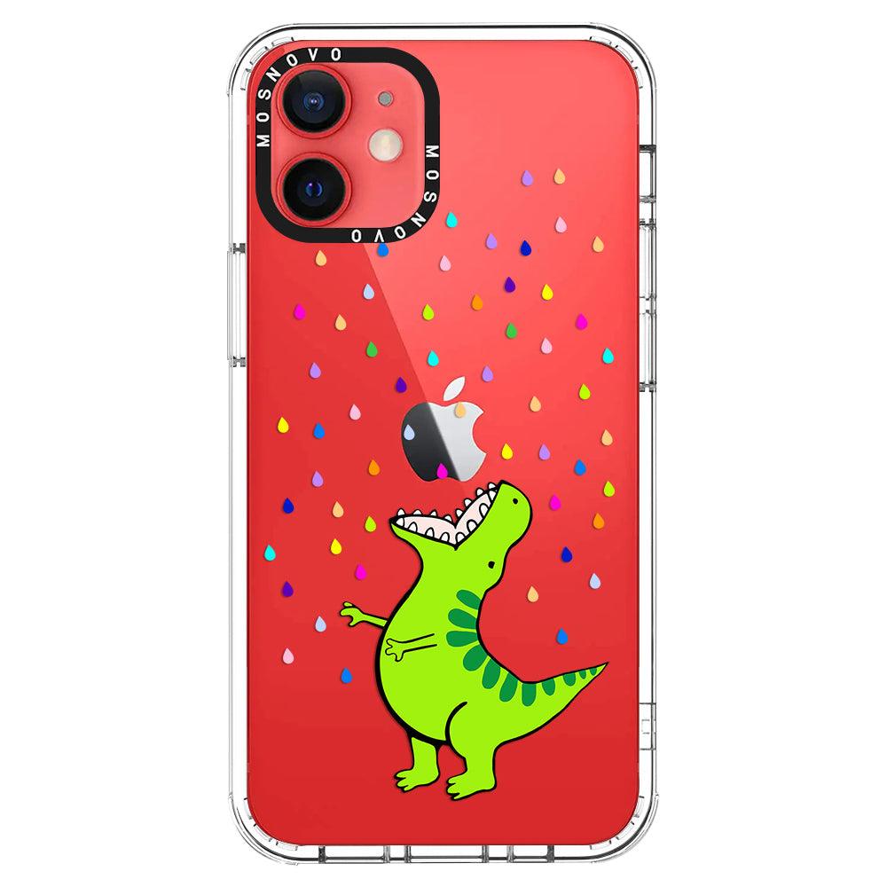 Rainbow Dinosaur Phone Case - iPhone 12 Case - MOSNOVO