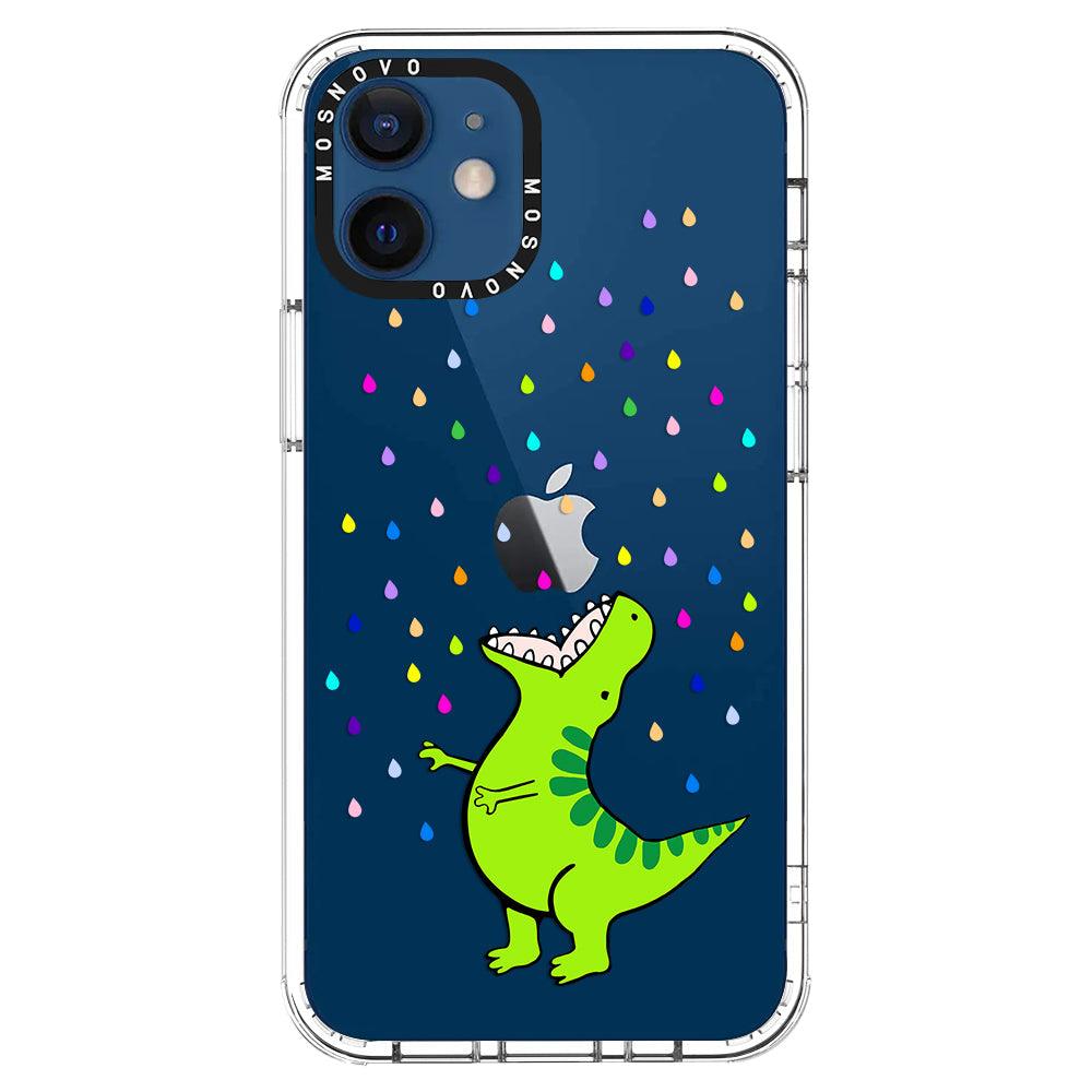 Rainbow Dinosaur Phone Case - iPhone 12 Case - MOSNOVO