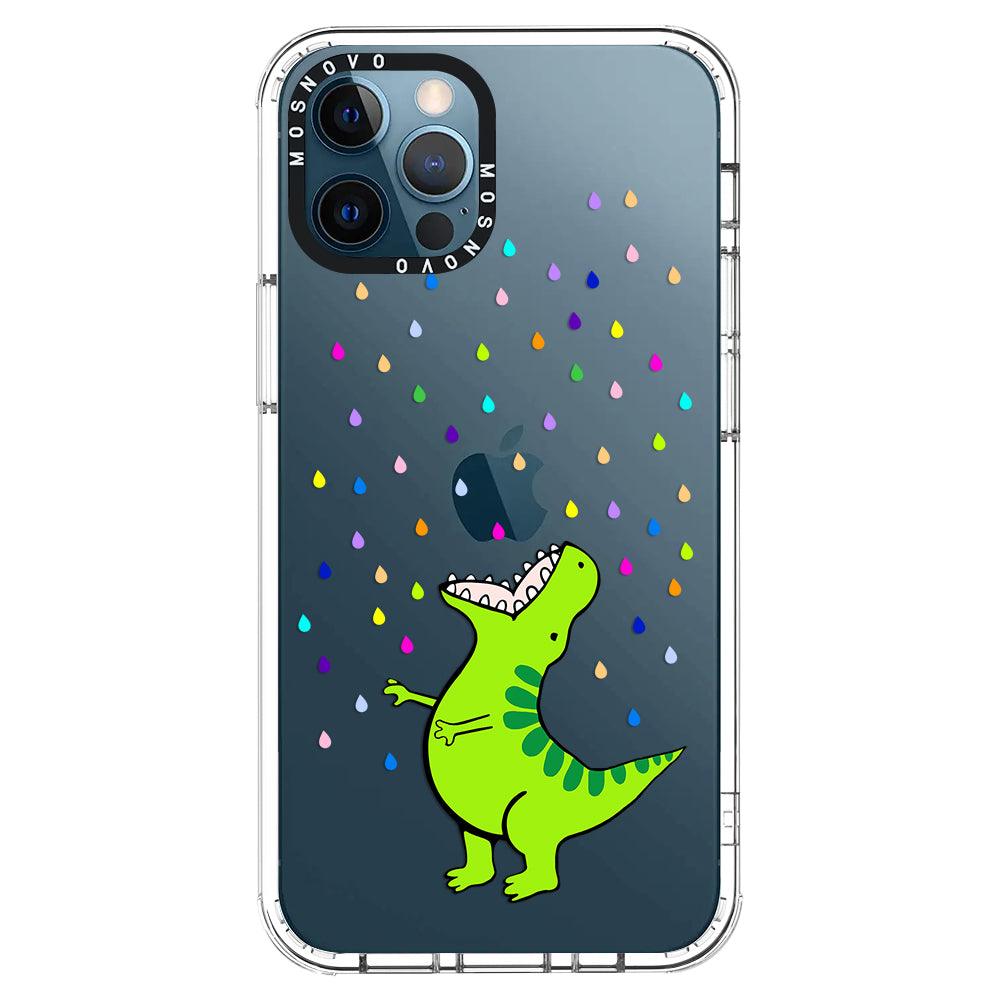 Rainbow Dinosaur Phone Case - iPhone 12 Pro Case - MOSNOVO