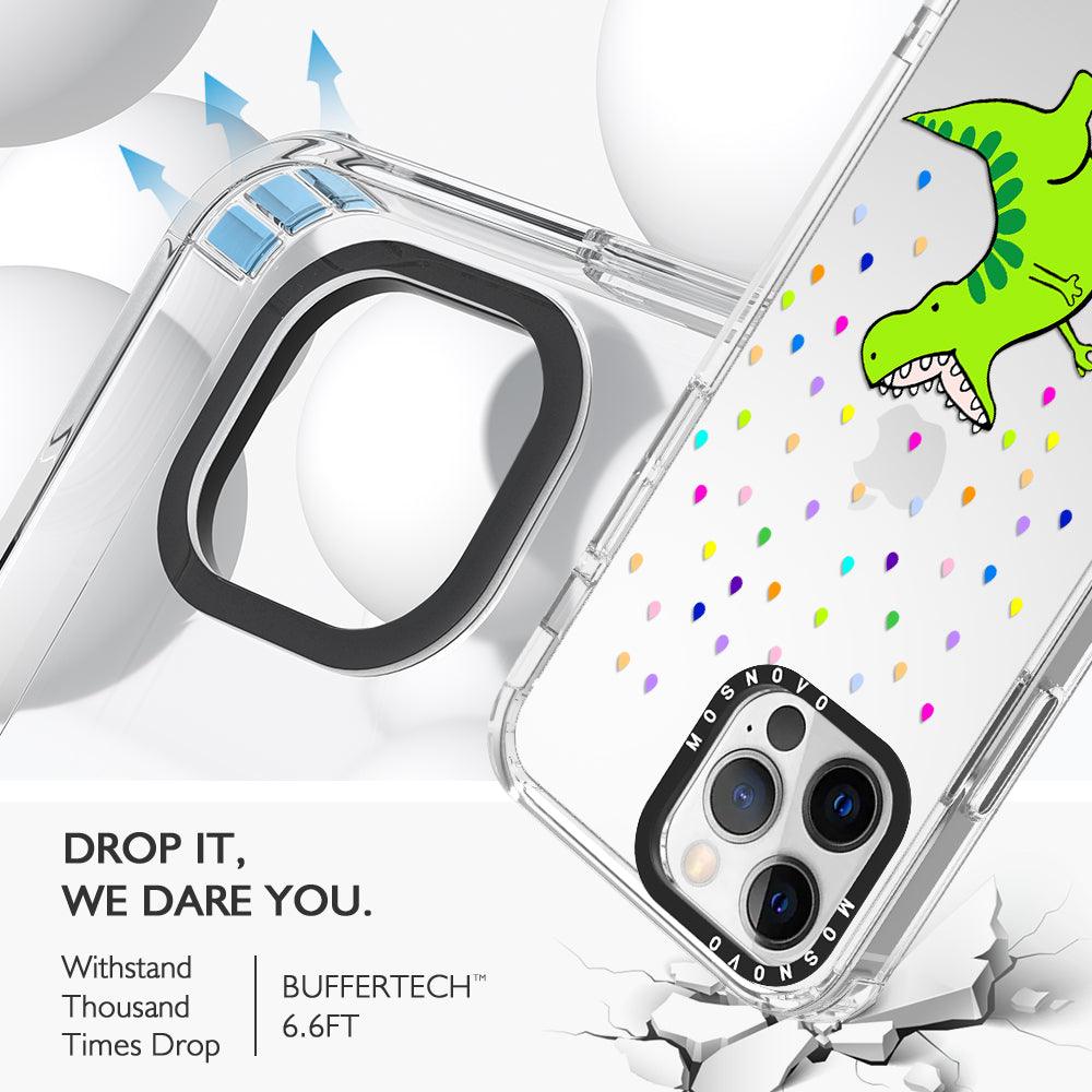 Rainbow Dinosaur Phone Case - iPhone 12 Pro Case - MOSNOVO