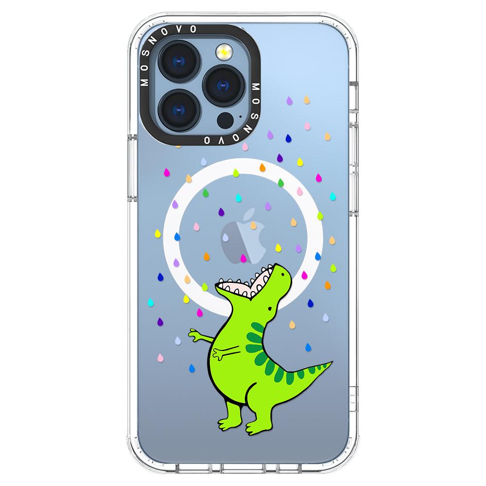 Rainbow Dinosaur Phone Case - iPhone 13 Pro Case - MOSNOVO