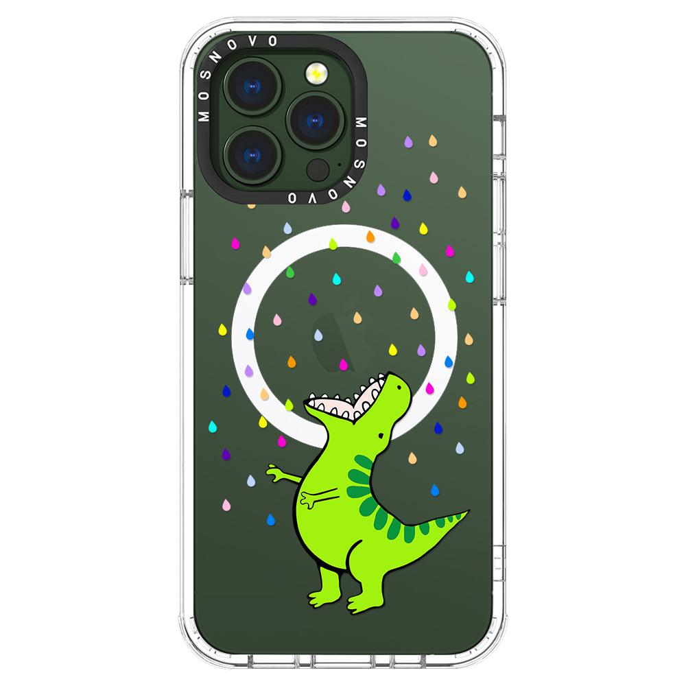 Rainbow Dinosaur Phone Case - iPhone 13 Pro Case - MOSNOVO
