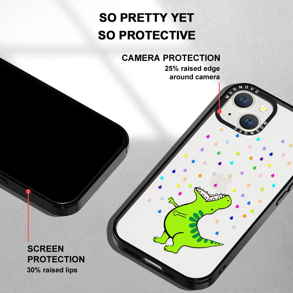 Rainbow Dinosaur Phone Case - iPhone 14 Case - MOSNOVO