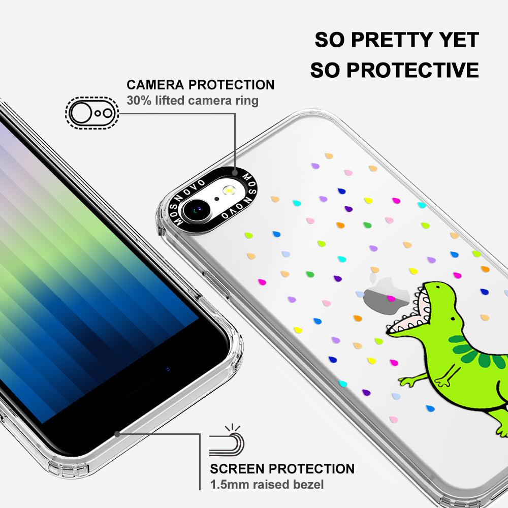 Rainbow Dinosaur Phone Case - iPhone 7 Case - MOSNOVO