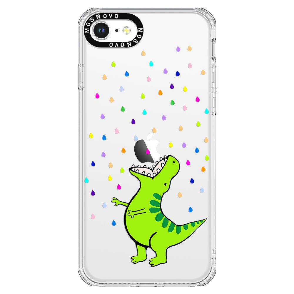 Rainbow Dinosaur Phone Case - iPhone 8 Case - MOSNOVO