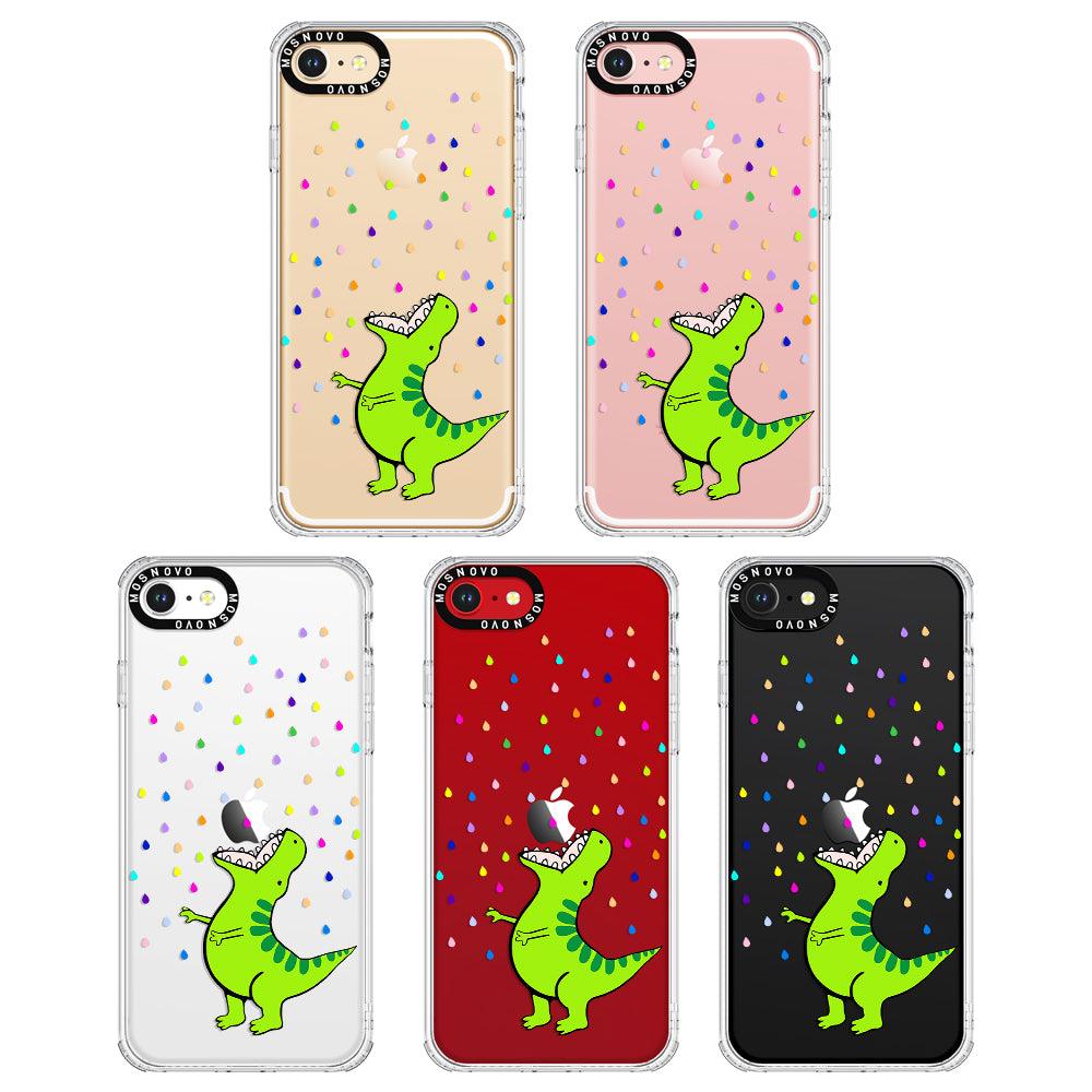 Rainbow Dinosaur Phone Case - iPhone 8 Case - MOSNOVO