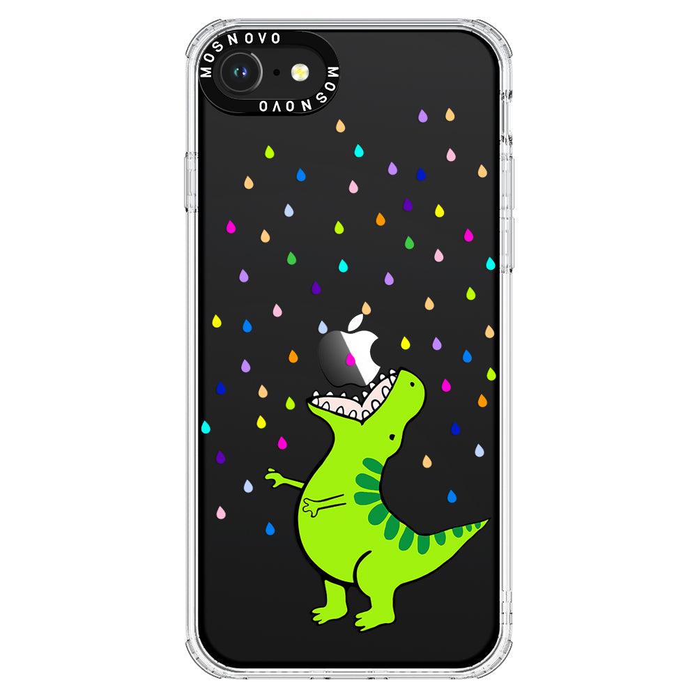 Rainbow Dinosaur Phone Case - iPhone SE 2022 Case - MOSNOVO