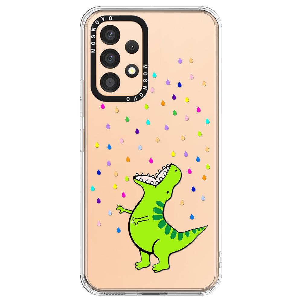 Rainbow Dinosaur Phone Case - Samsung Galaxy A53 Case - MOSNOVO