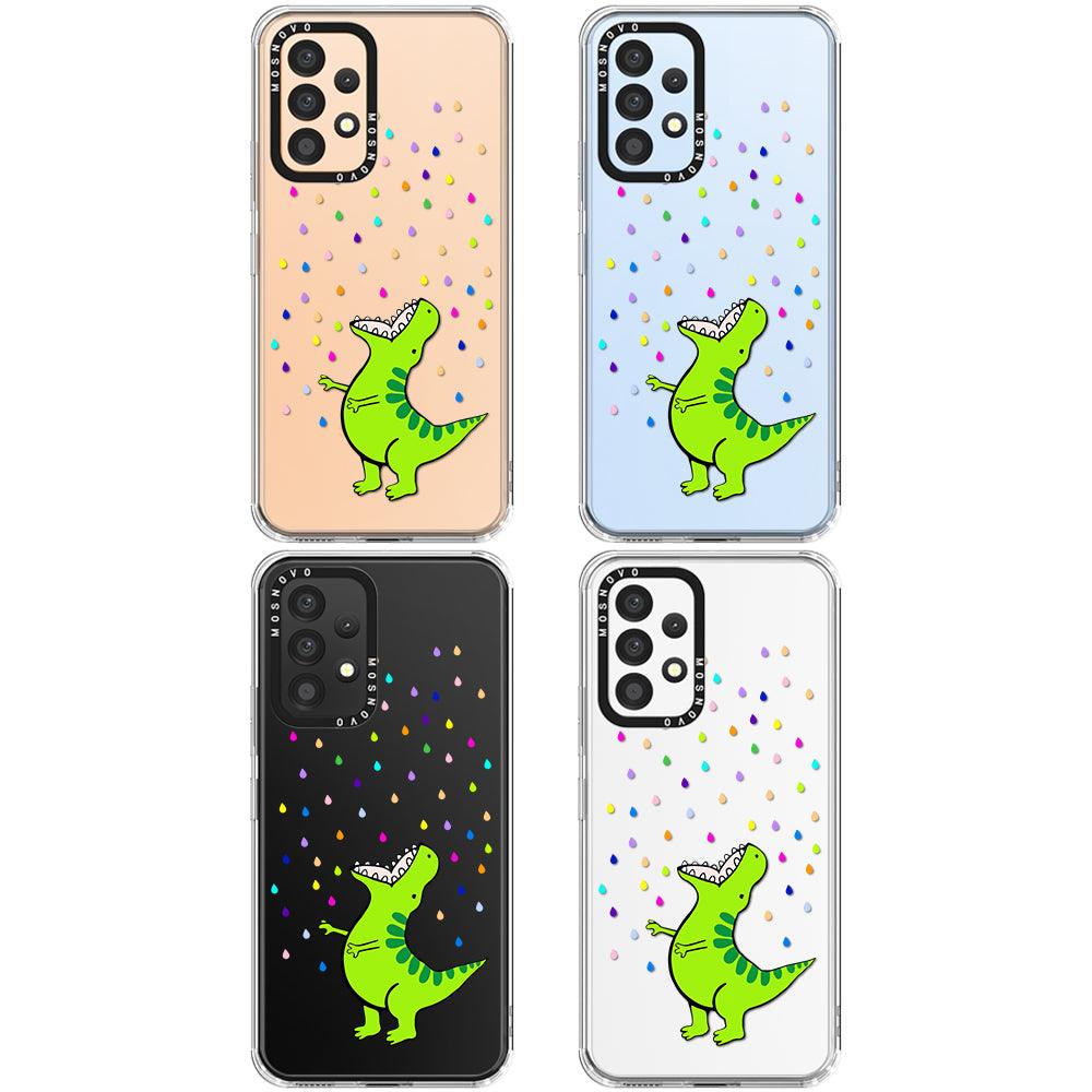 Rainbow Dinosaur Phone Case - Samsung Galaxy A53 Case - MOSNOVO