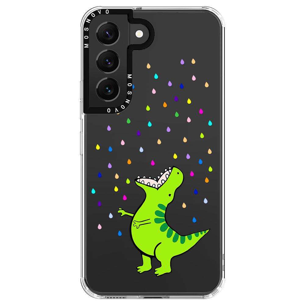 Rainbow Dinosaur Phone Case - Samsung Galaxy S22 Case - MOSNOVO