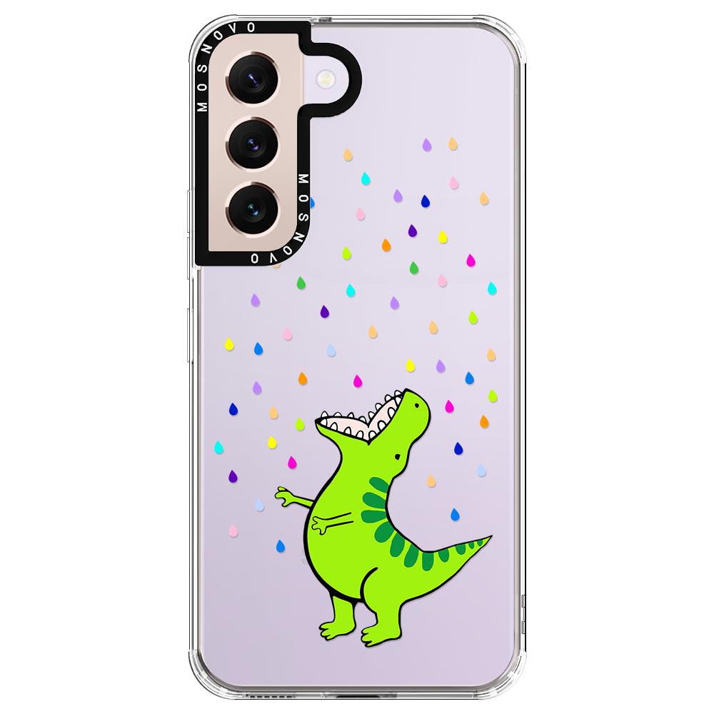 Rainbow Dinosaur Phone Case - Samsung Galaxy S22 Case - MOSNOVO