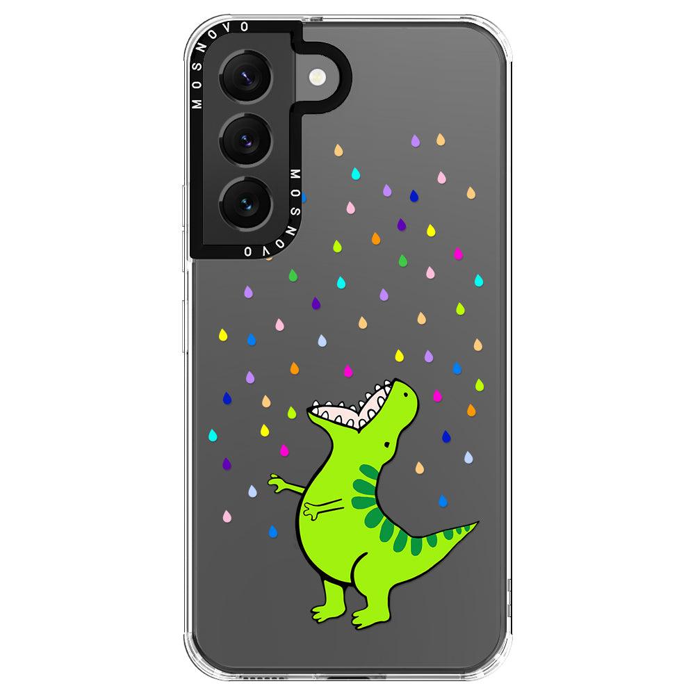 Rainbow Dinosaur Phone Case - Samsung Galaxy S22 Plus Case - MOSNOVO