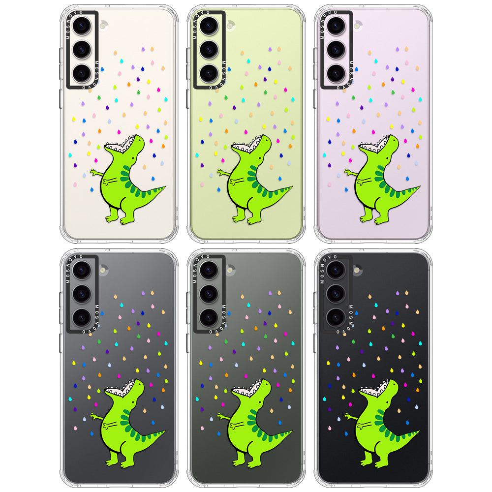 Rainbow Dinosaur Phone Case - Samsung Galaxy S23 Plus Case - MOSNOVO
