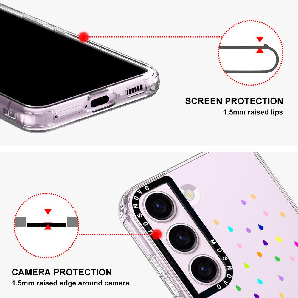Rainbow Dinosaur Phone Case - Samsung Galaxy S23 Plus Case - MOSNOVO