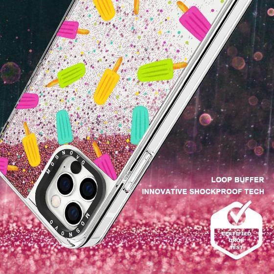 Rainbow Ice Pop Glitter Phone Case - iPhone 12 Pro Max Case - MOSNOVO