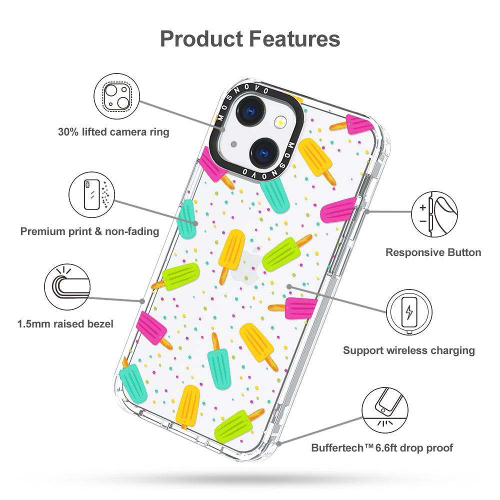 Rainbow Ice Pop Phone Case - iPhone 13 Mini Case - MOSNOVO