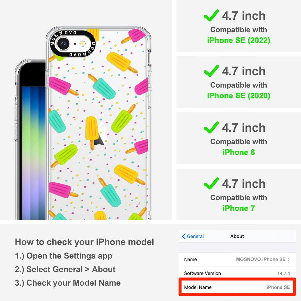 Rainbow Ice Pop Phone Case - iPhone SE 2022 Case - MOSNOVO