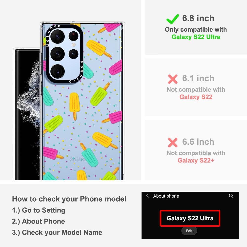 Rainbow Ice Pop Phone Case - Samsung Galaxy S22 Ultra Case - MOSNOVO