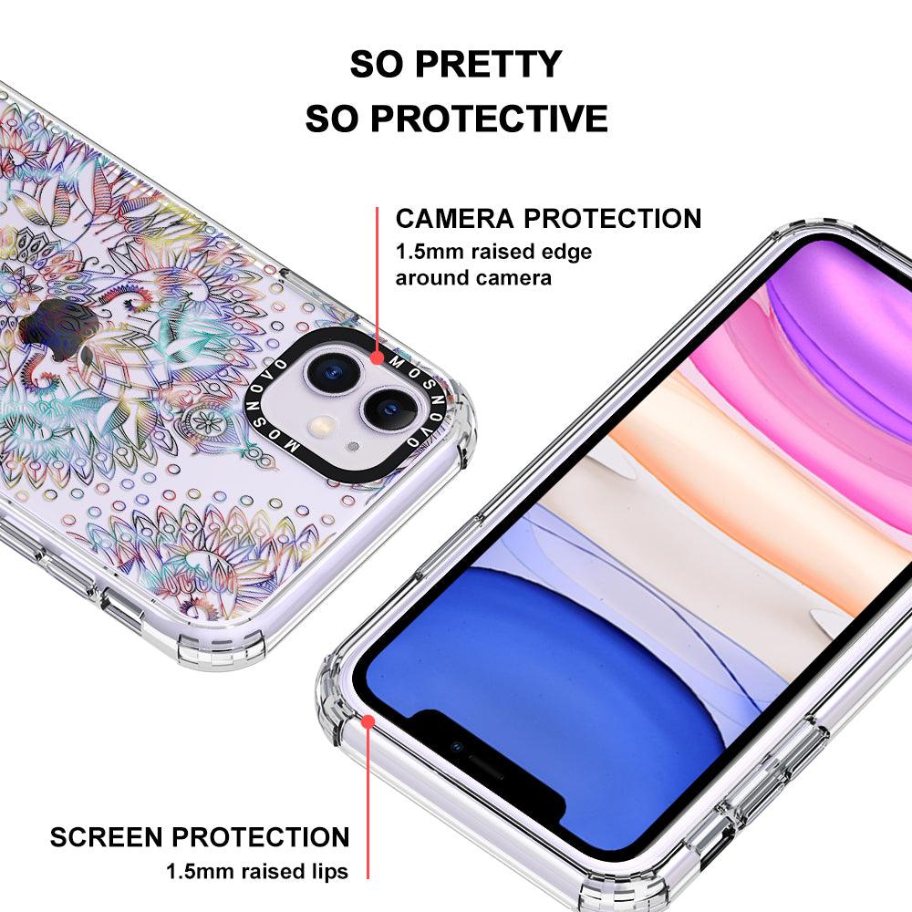 Rainbow Mandala Phone Case - iPhone 11 Case - MOSNOVO