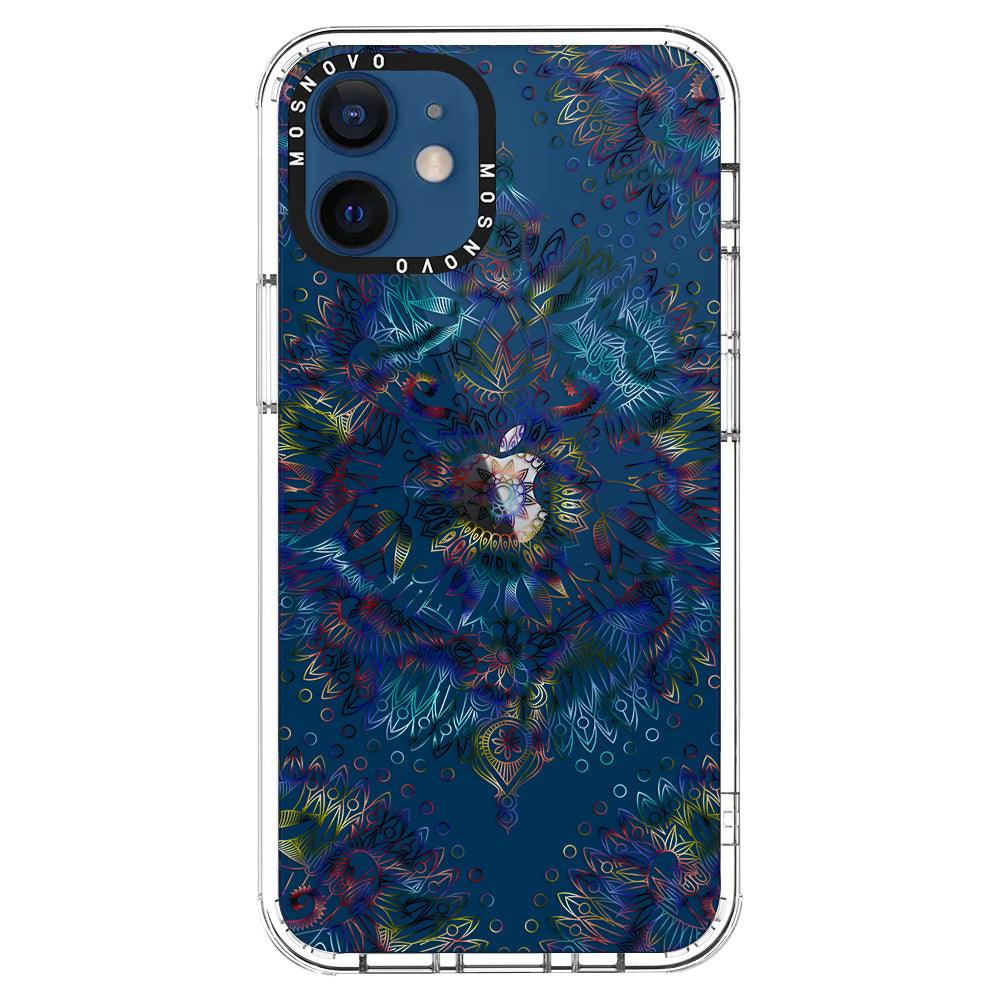 Rainbow Mandala Phone Case - iPhone 12 Case - MOSNOVO