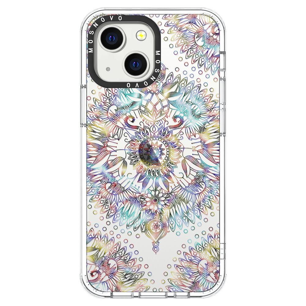 Rainbow Mandala Phone Case - iPhone 13 Case - MOSNOVO