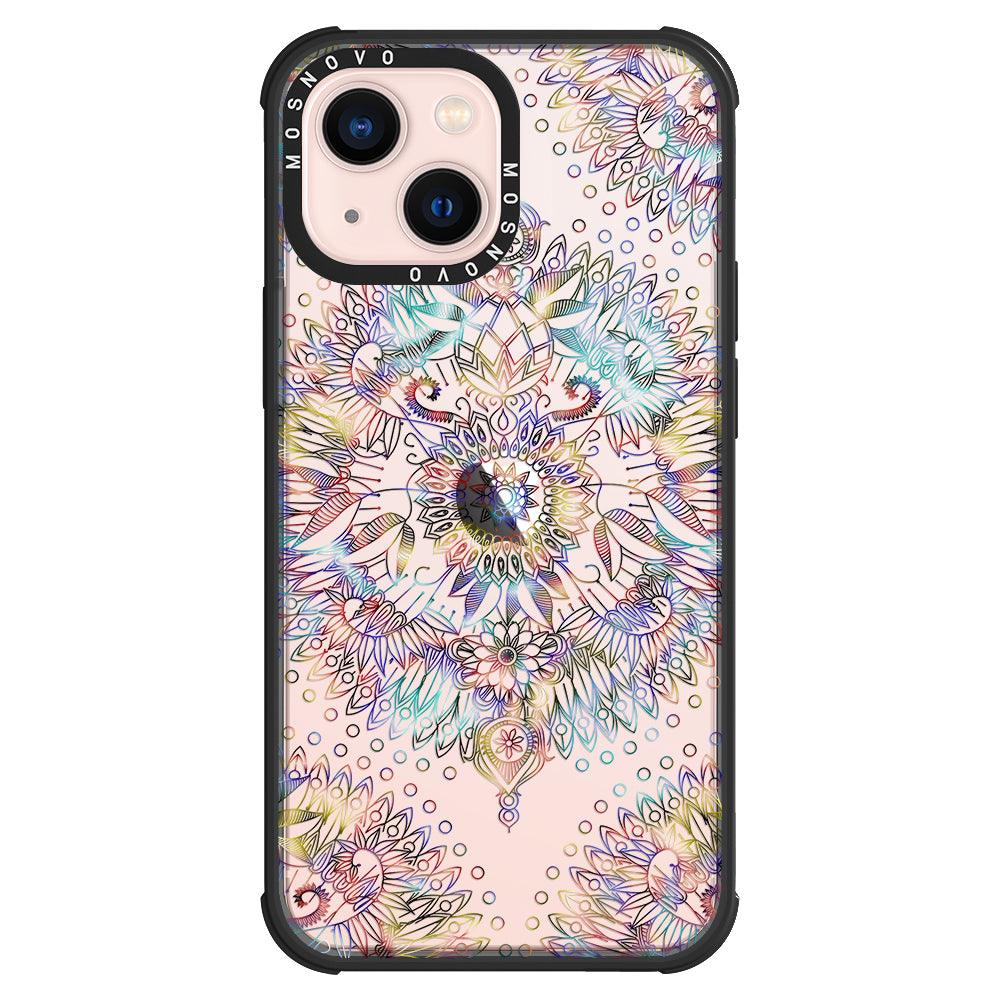 Rainbow Mandala Phone Case - iPhone 13 Case - MOSNOVO