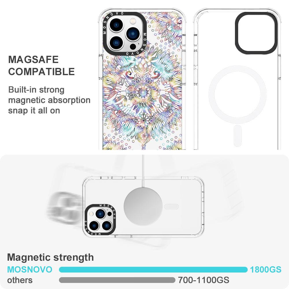 Rainbow Mandala Phone Case - iPhone 13 Pro Case - MOSNOVO