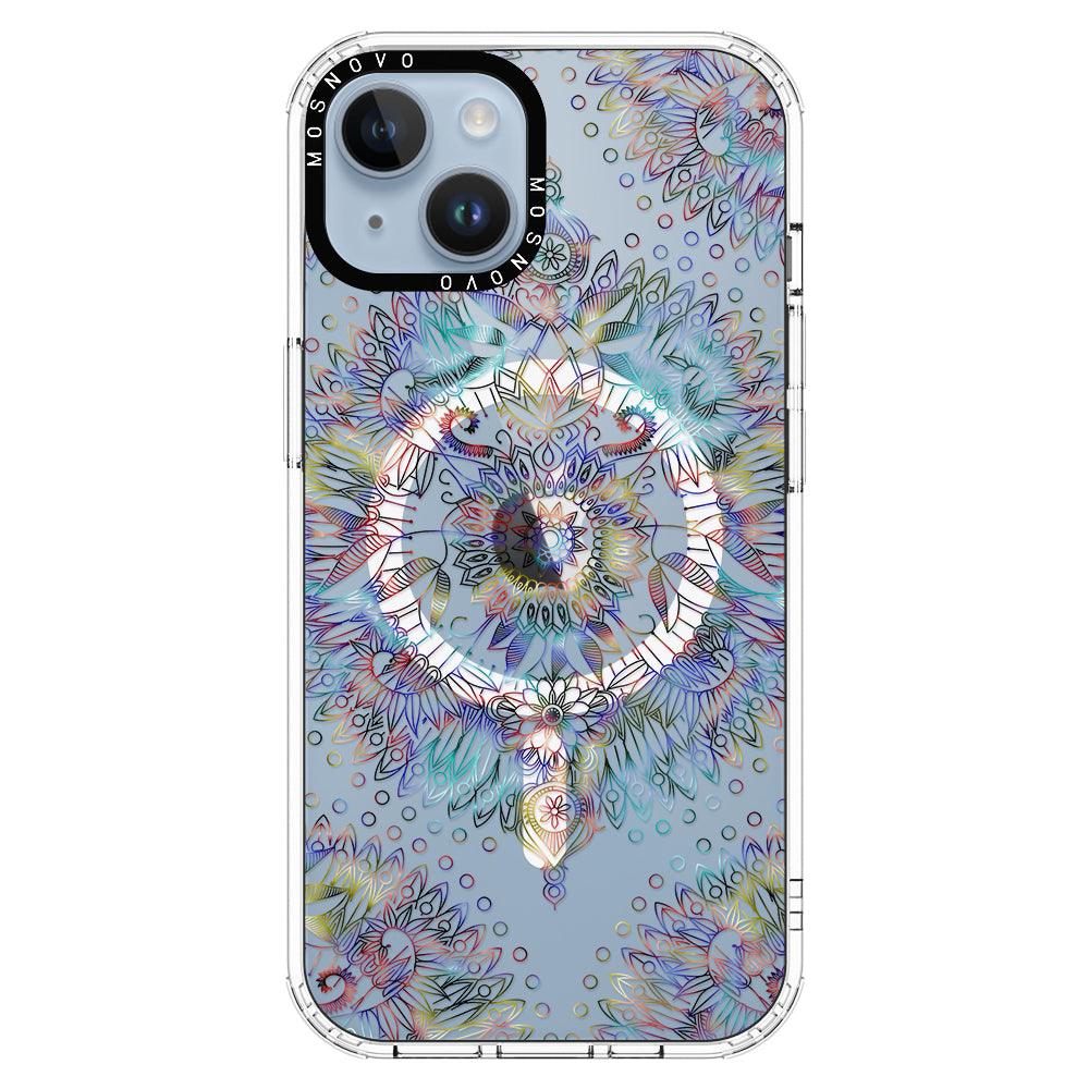 Rainbow Mandala Phone Case - iPhone 14 Case - MOSNOVO
