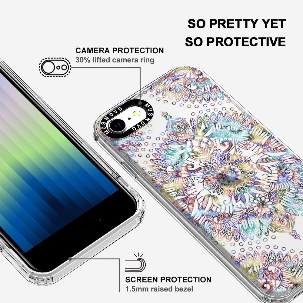 Rainbow Mandala Phone Case - iPhone SE 2022 Case - MOSNOVO