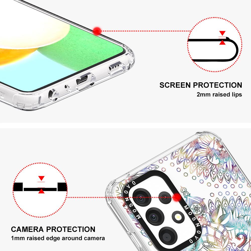 Rainbow Mandala Phone Case - Samsung Galaxy A52 & A52s Case - MOSNOVO
