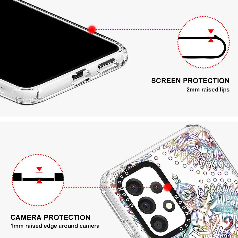 Rainbow Mandala Phone Case - Samsung Galaxy A53 Case - MOSNOVO