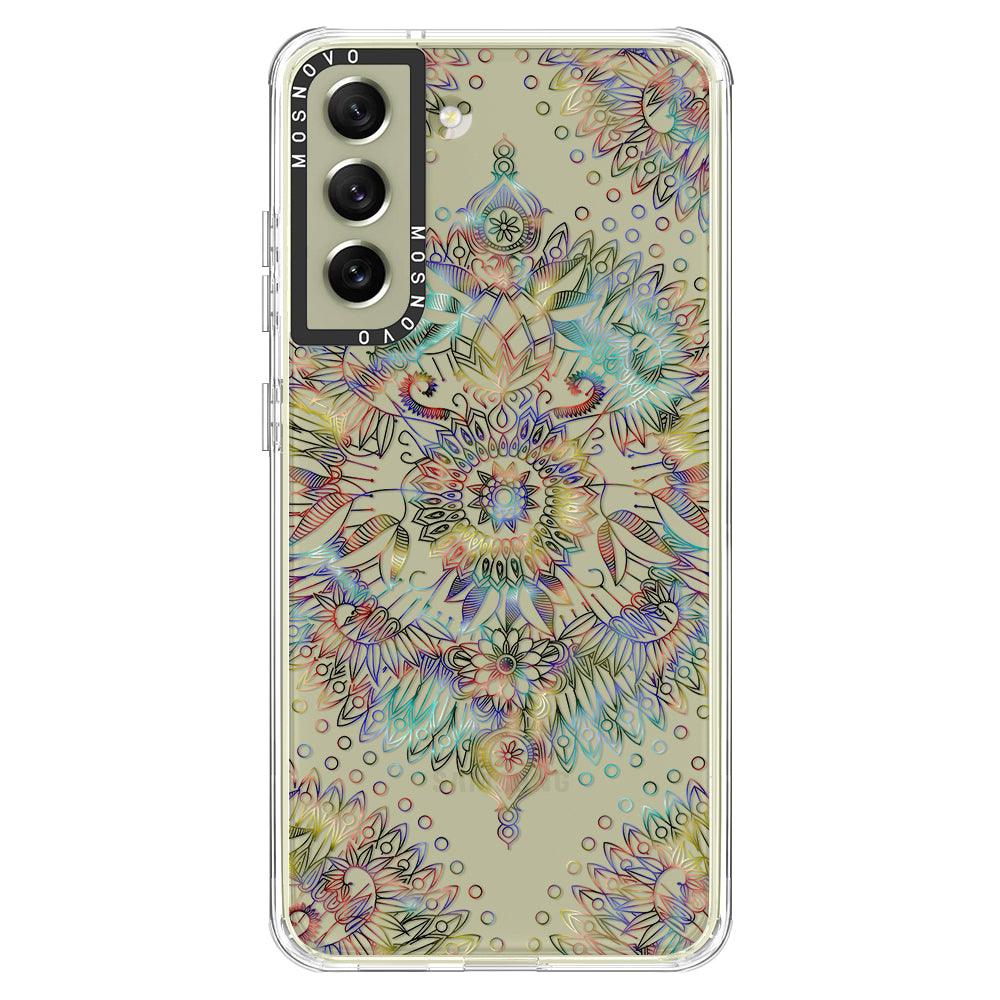 Rainbow Mandala Phone Case - Samsung Galaxy S21 FE Case - MOSNOVO