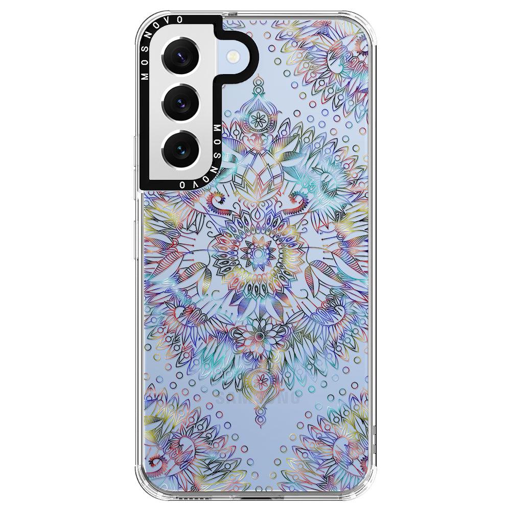 Rainbow Mandala Phone Case - Samsung Galaxy S22 Case - MOSNOVO