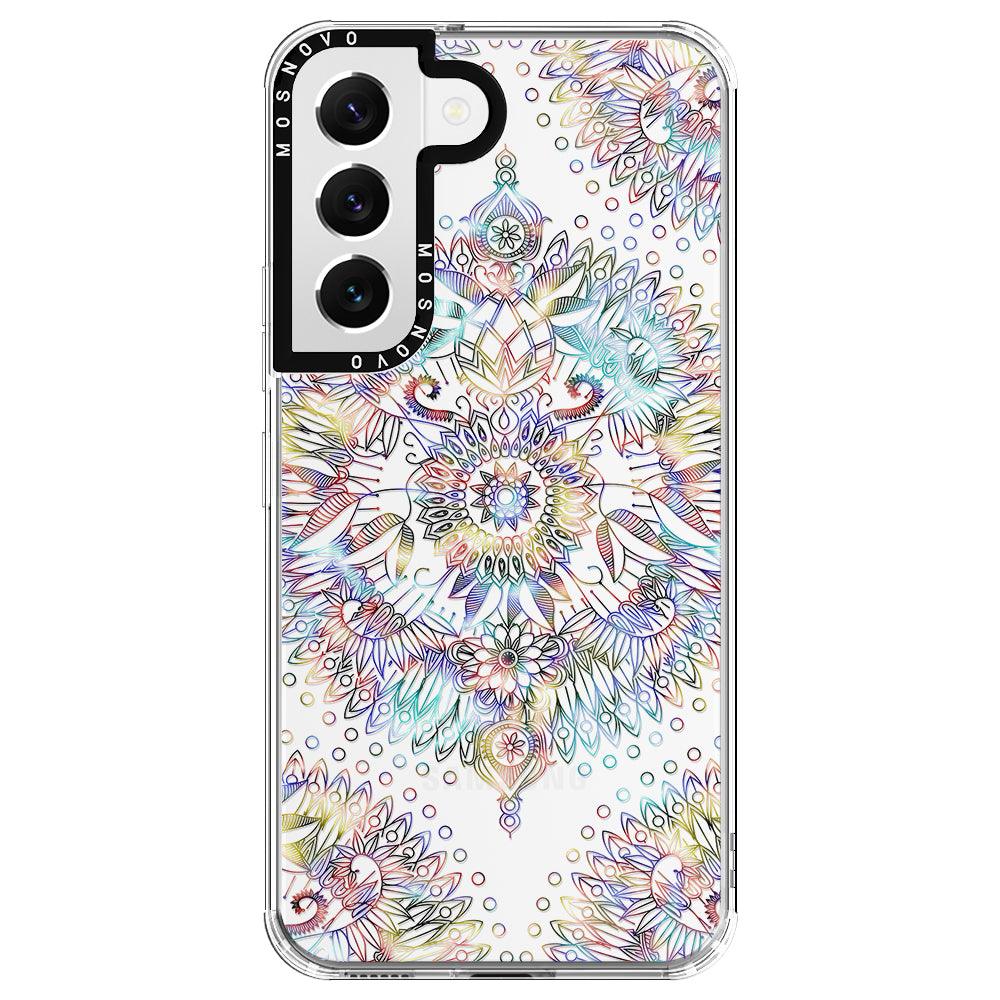 Rainbow Mandala Phone Case - Samsung Galaxy S22 Case - MOSNOVO