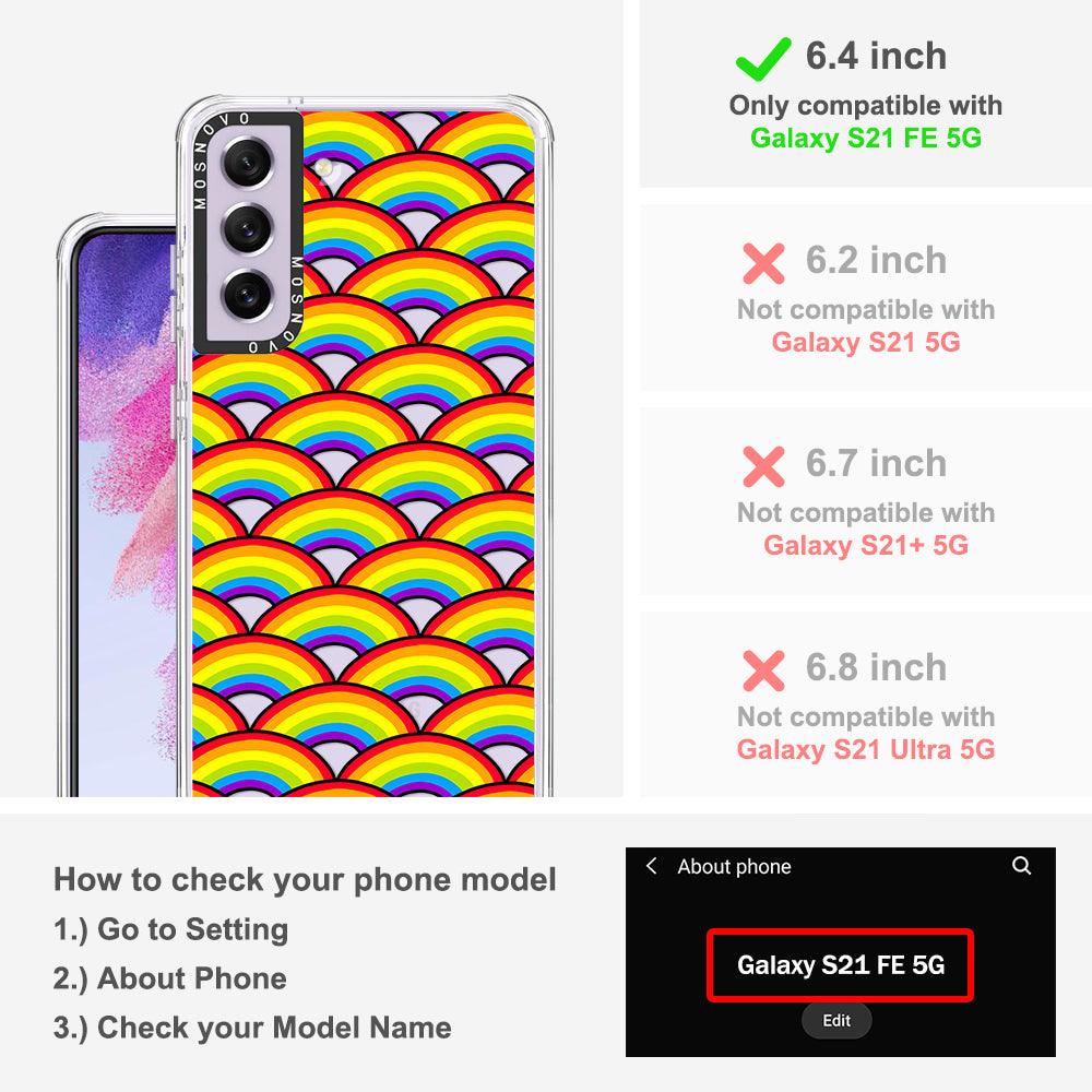 Rainbow Phone Case - Samsung Galaxy S21 FE Case - MOSNOVO