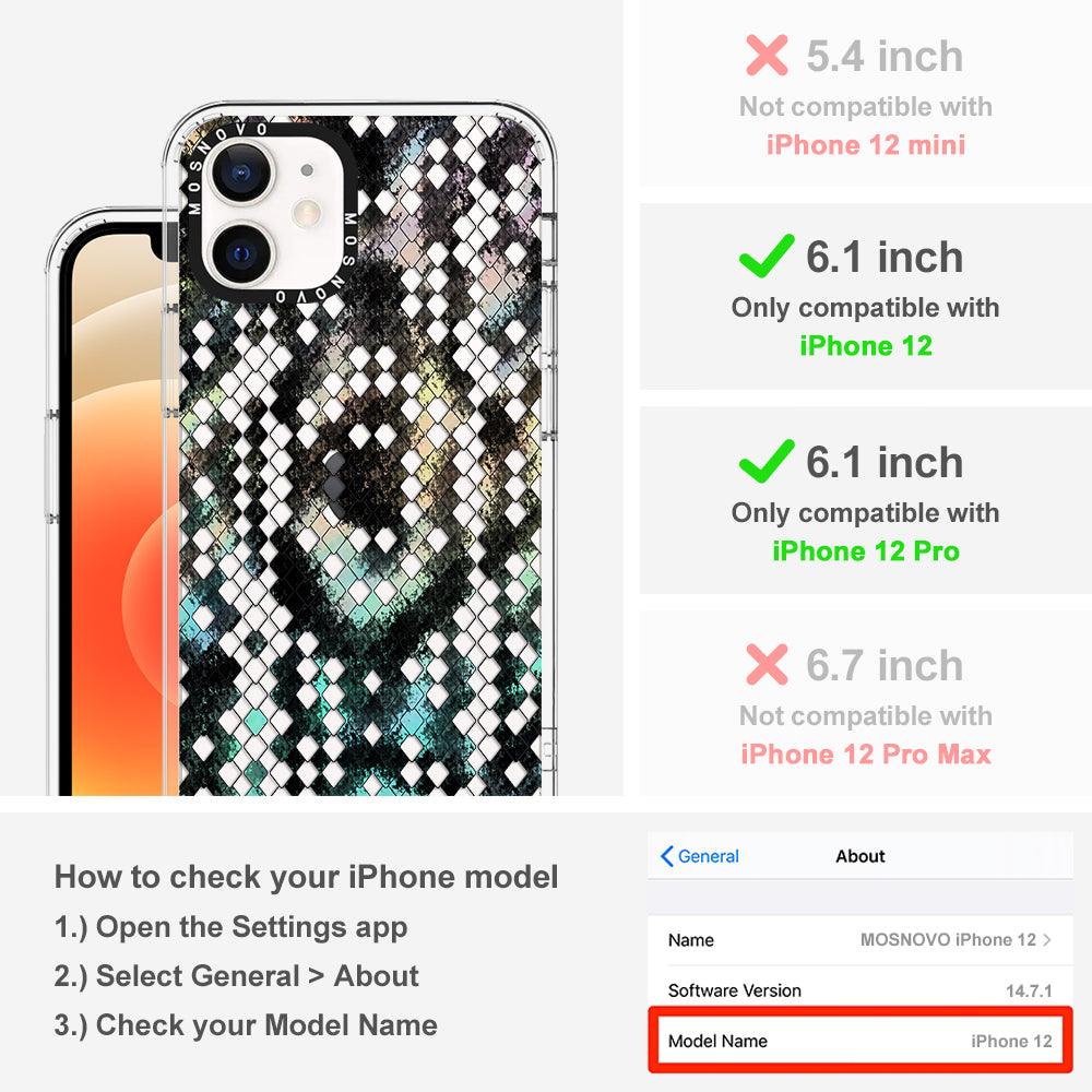 Rainbow Snake Print Phone Case - iPhone 12 Case - MOSNOVO