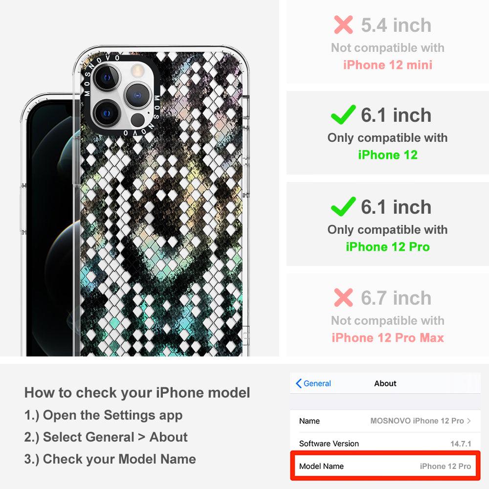 Rainbow Snake Print Phone Case - iPhone 12 Pro Case - MOSNOVO