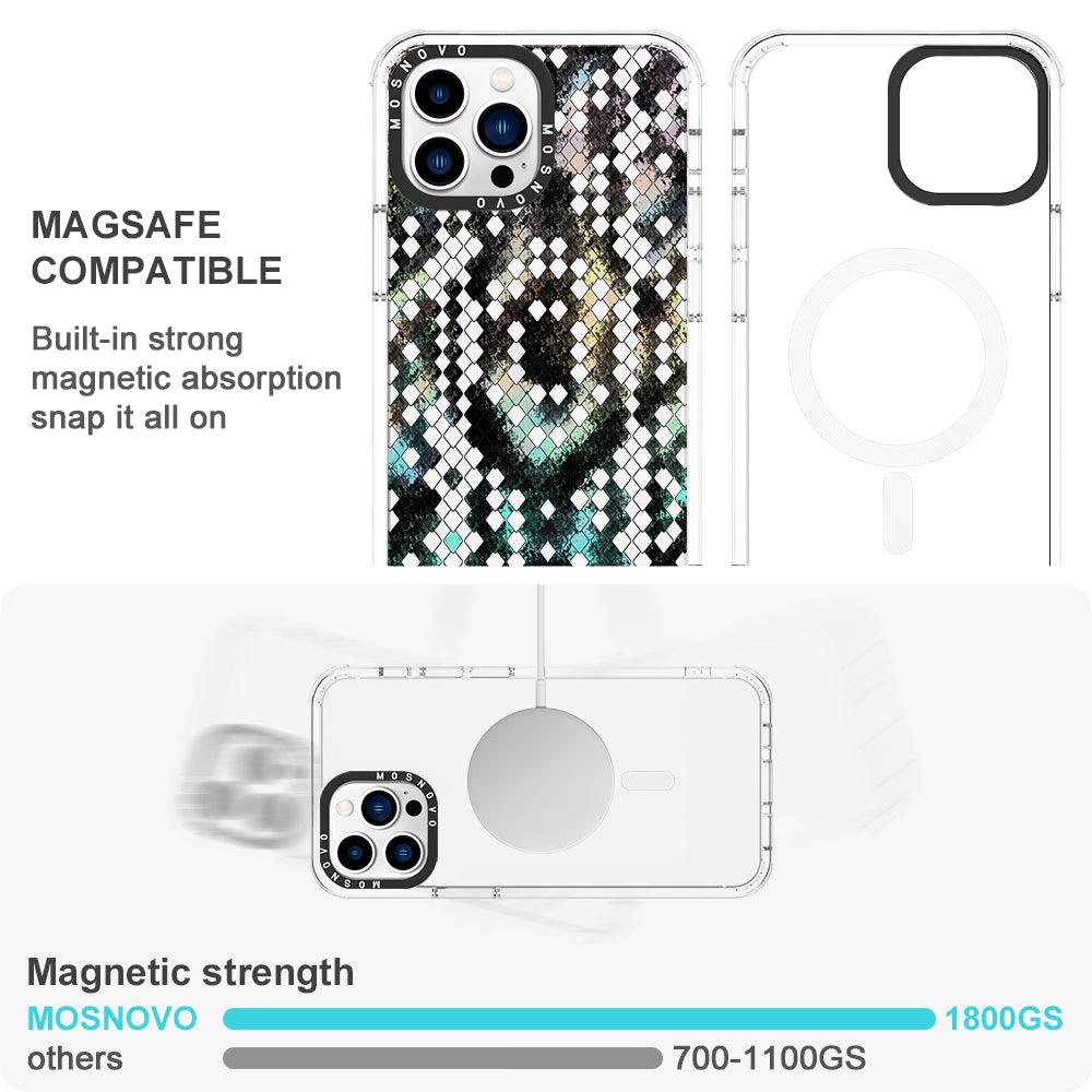 Rainbow Snake Print Phone Case - iPhone 13 Pro Case - MOSNOVO