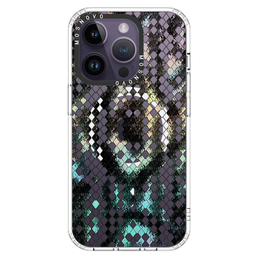 Rainbow Snake Print Phone Case - iPhone 14 Pro Case - MOSNOVO