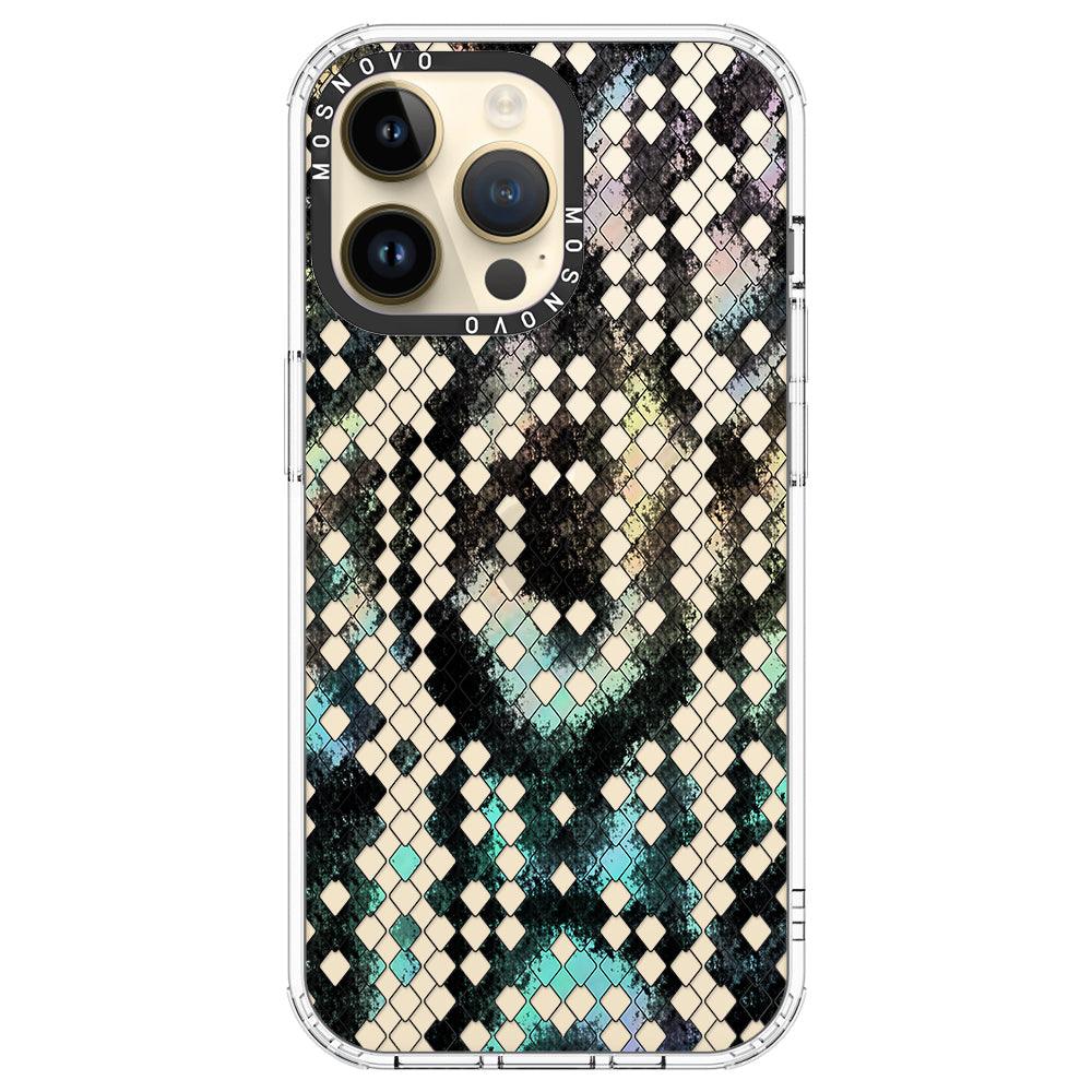 Rainbow Snake Print Phone Case - iPhone 14 Pro Max Case - MOSNOVO